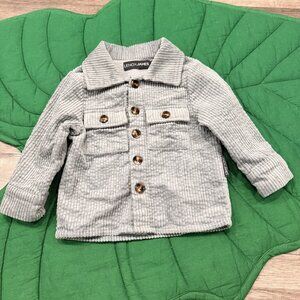 Lenox James 9-12M Green Corduroy Shacket